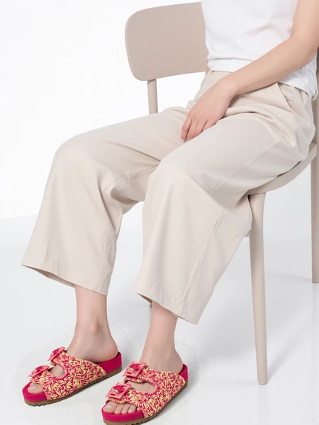 Baleriny damskie eleganckie w kolorze Fushia