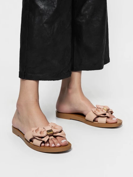 Klapki LUXY BOW PINK