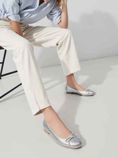 Damskie Baleriny ELVINA – SILVER