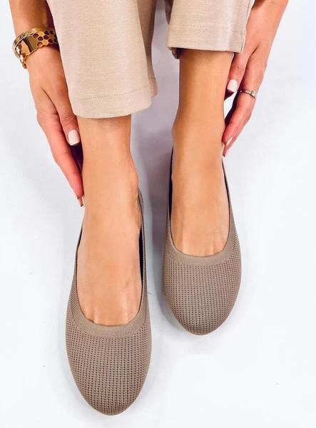 Baleriny skarpetkowe CAVADAY KHAKI