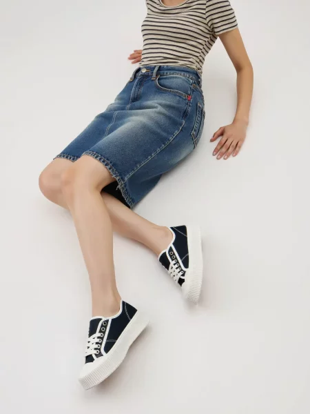 Trampki damskie na platformie DORS BLACK