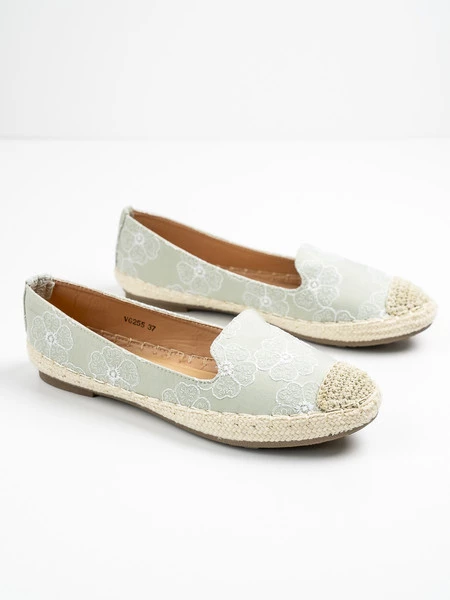 Modne espadryle damskie w kolorze Verde