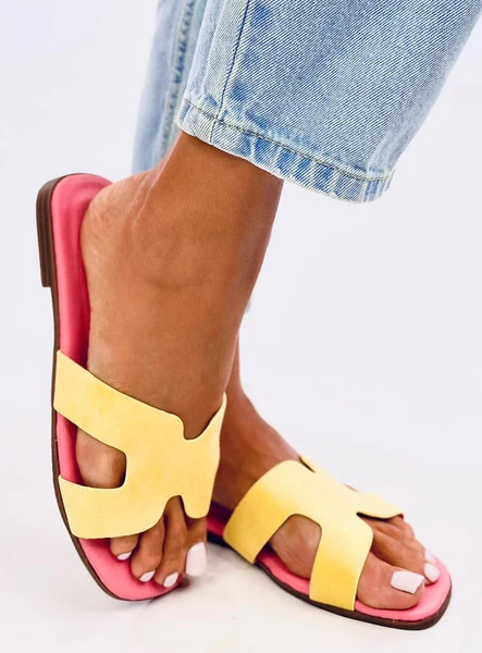 Klapki damskie KALANI YELLOW