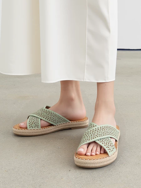 Damskie Klapki MIRA GREEN