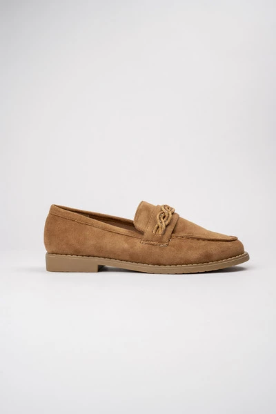 Damskie Loafersy ROCHE CAMEL