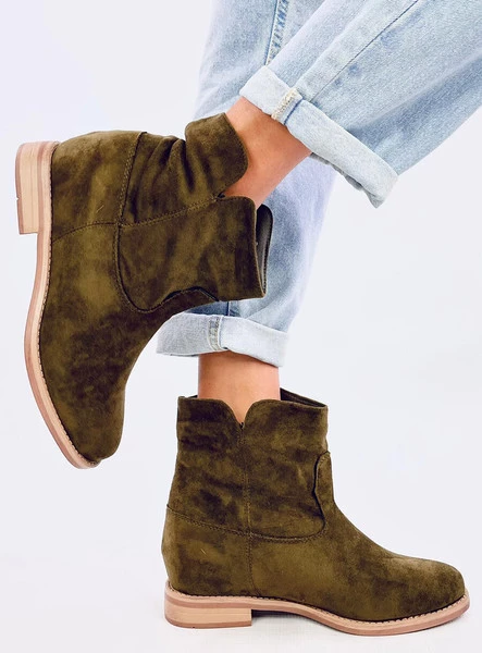 Botki na ukrytym koturnie DEER GREEN