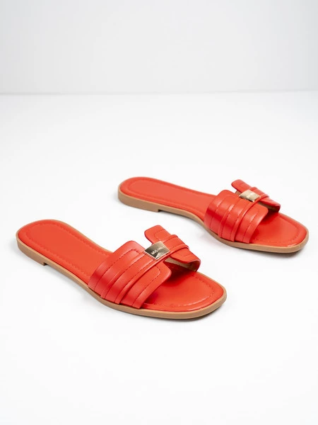 Klapki Aleksa w kolorze Red