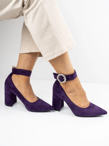 Modne czółenka damskie w kolorze Purple