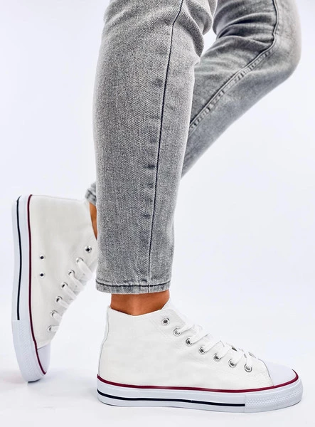 Trampki klasyczne za kostkę CALADO WHITE