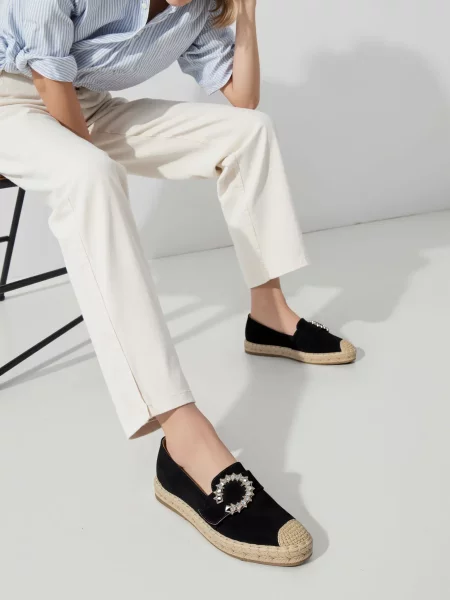 Damskie Espadryle LUNARA BLACK – Stylowe Buty na Lato