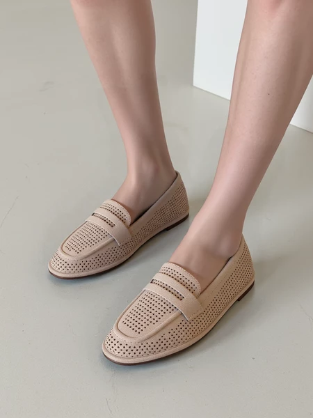 Mokasyny Eleganza Beżowe