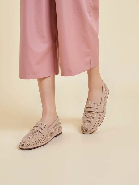 Mokasyny Eleganza Beżowe