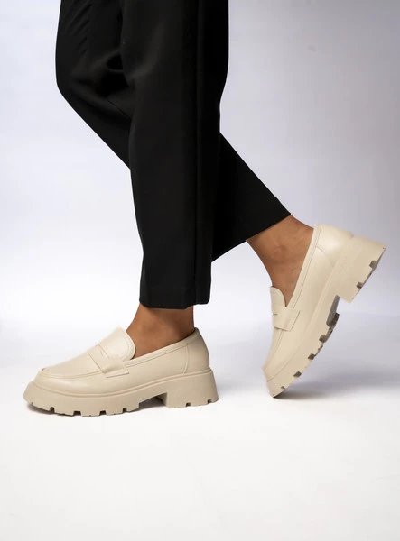 Damskie Mokasyny VIA GIULIA BEIGE