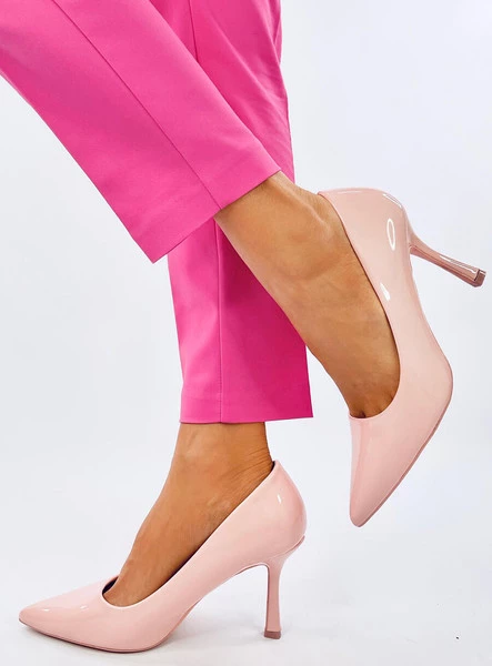 Szpilki damskie lakierowane LADD PINK
