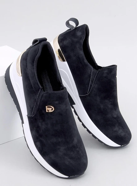 Półbuty na koturnie HENSE BLACK