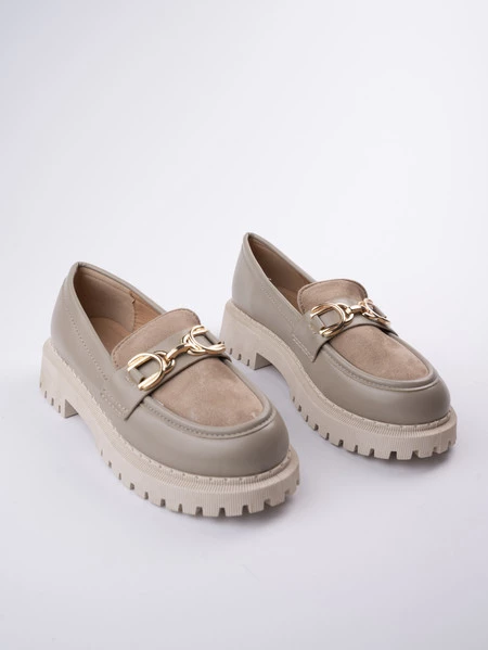 Damskie Mokasyny Khaki