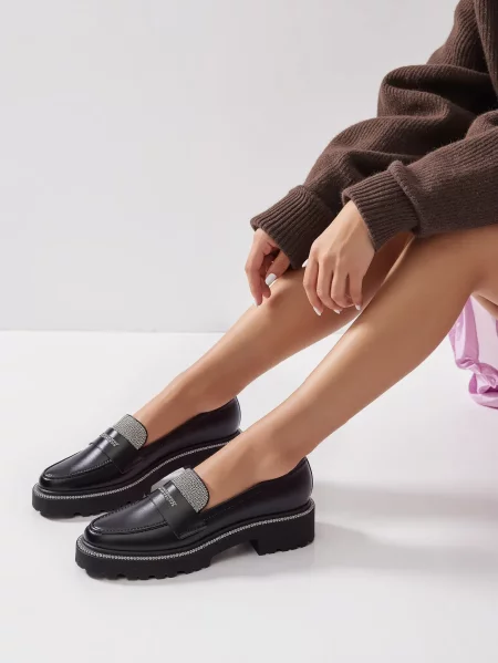 Damskie Mokasyny DIAMANT BLACK