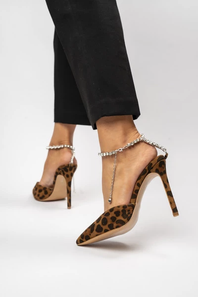 Damskie Szpilki Leopard