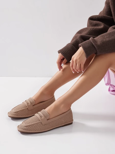 Klapki Elegante Khaki