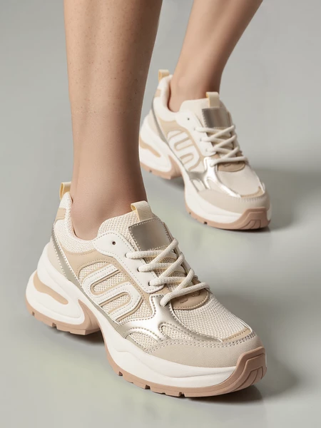 Damskie Sneakersy YNOVA BEIGE