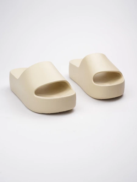 Klapki Plaza Beżowe