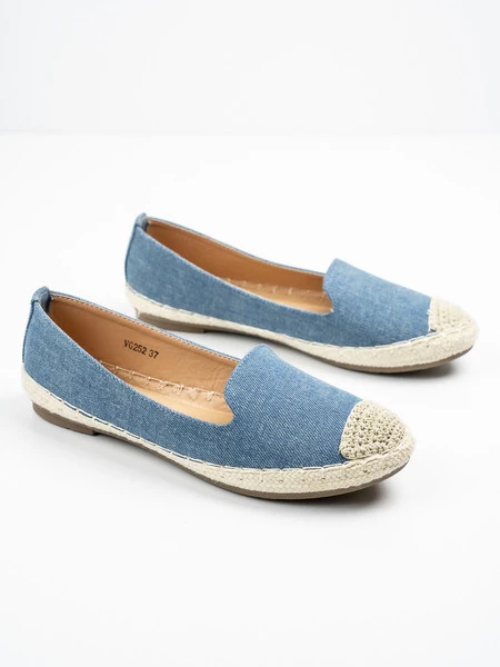 Modne espadryle damskie w kolorze Blue