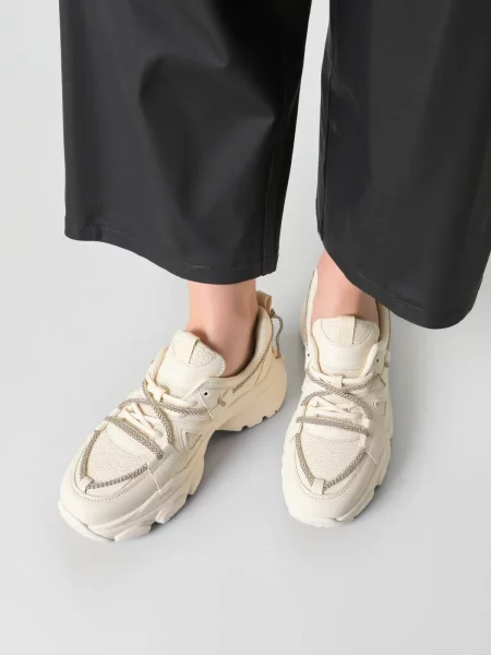 Sneakersy damskie na platformie LANCASIS BEIGE