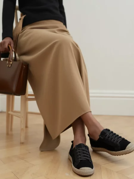 Damskie Espadryle NOIR LACE BLACK