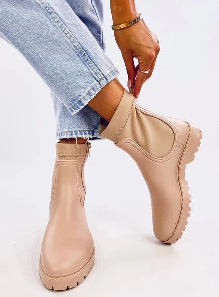 Kalosze damskie sztyblety BELOW BEIGE