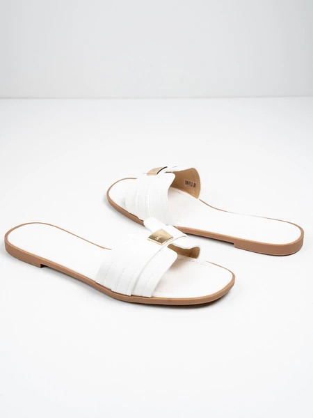 Klapki Aleksa w kolorze White