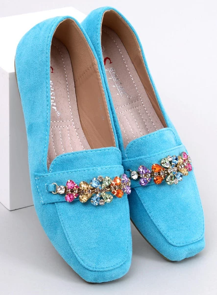 Mokasyny z cyrkoniami DAVITIAN BLUE