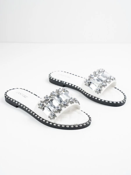 Modne klapki damskie Sparky w kolorze White