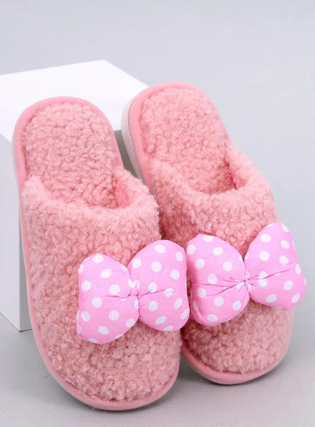 Kapcie dziecięce z kokardką CHILD RÓŻOWE