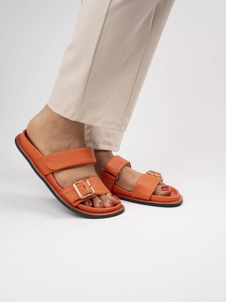 Czółenka damskie eleganckie w kolorze Orange