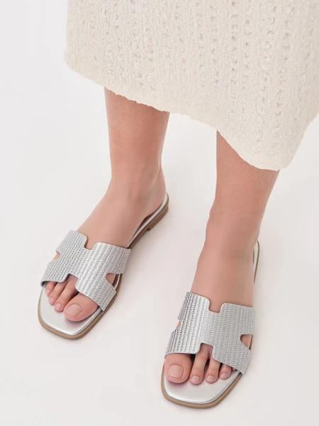 Damskie Klapki SILVER