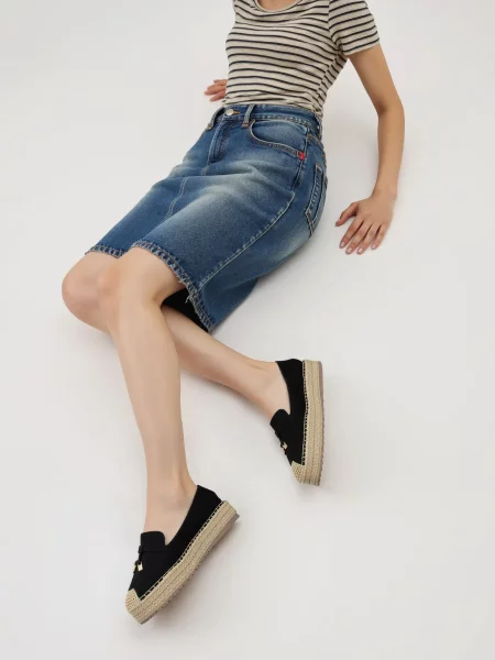 Damskie Espadryle LIVORA BLACK