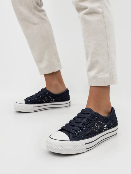 Damskie Trampki BANDANA NAVY