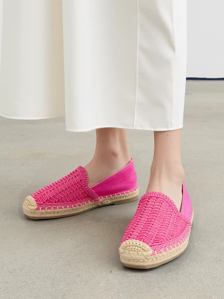 Espadryle Macramé FUSCHIA