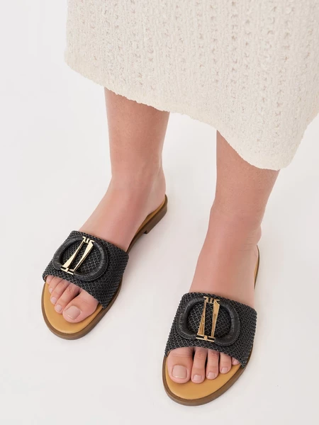 Klapki Eleganto Czarne