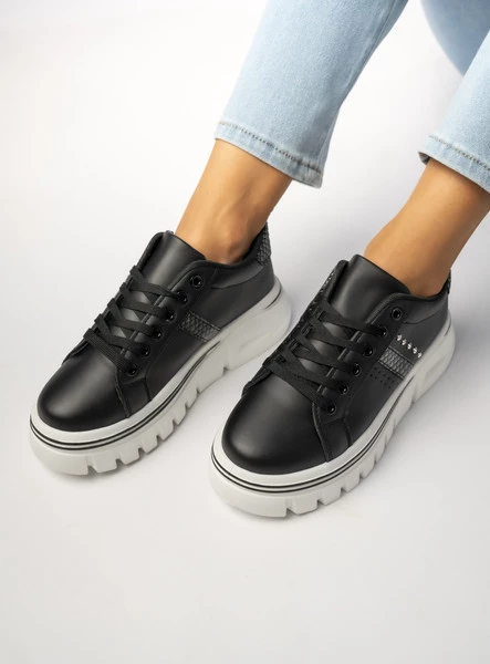 Damskie Sneakersy – Czarne VERA BLACK