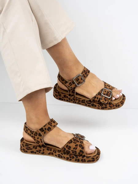 Buty damskie eleganckie w kolorze Leopard