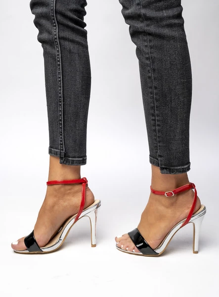 Sandałki na szpilce NILA BLACK