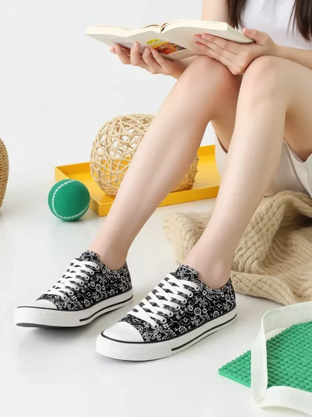 Damskie Trampki BANDANA BLACK