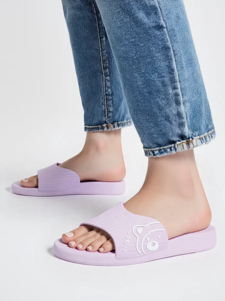 Jasnofioletowe klapki damskie YEAH! PURPLE – wygodne i lekkie