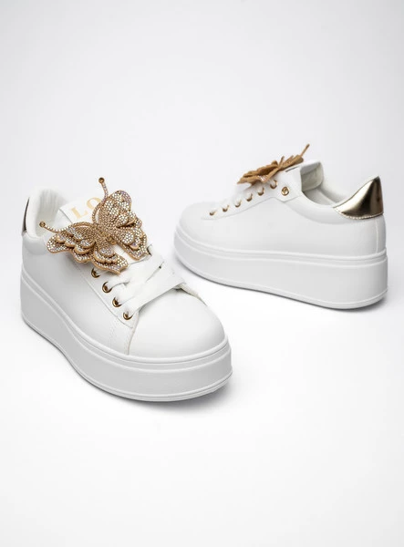 Damskie Sneakersy BUTTERFLY LUX – Gold