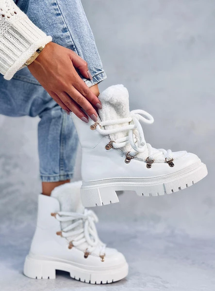 Śniegowce z kożuszkiem SHEA WHITE