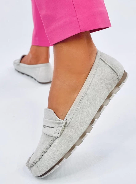 Mokasyny damskie zamszowe ANAYA GREY