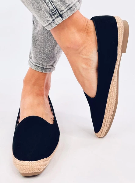 Baleriny espadryle damskie BALLOT BLACK
