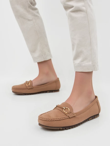 Mokasyny Elegante Karmel