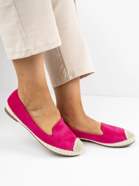 Modne espadryle damskie w kolorze Fuxia